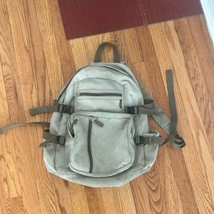 Everest sage green canvas backpack